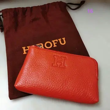 미사용 새상품 히로 가죽 컴팩트 카드 케이스 키케이스