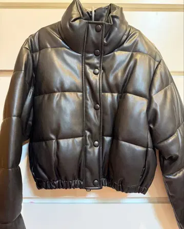 ZARA 블랙 숏 기장 퍼프 자켓