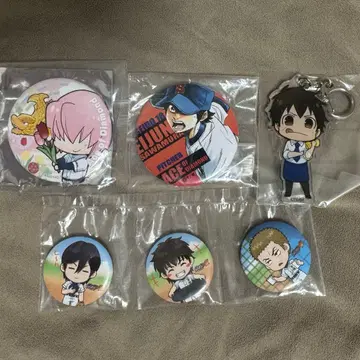 다이아의 A 사와무라 에이준 원작 패턴 캔뱃지 아크링 키링