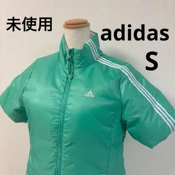 미사용 adidas 아디다스 반팔 다운 자켓 그린 S