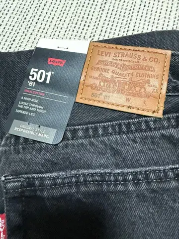 Levi's 501 '81 다크 그레이 W24 L30 미사용 새상품