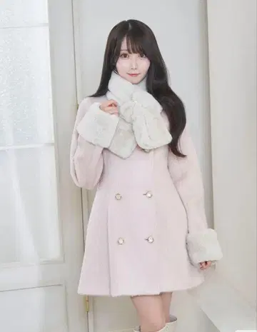 로제 뮤즈 코트 rosemuse tippet muffler setcoat