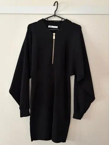 ZARA 프론트 지퍼 돌먼 타이트 원피스