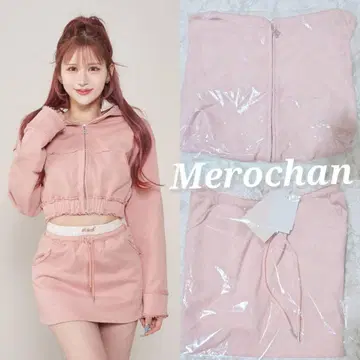 Darich 새상품 상의 맨투맨 스커트 미니 스커트 PNK