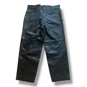 VINTAGE 가죽 배기 팬츠