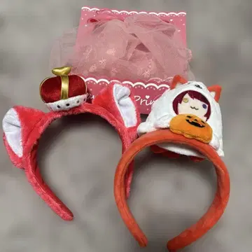 스토푸리 리이누군 머리띠 애니멀 할로윈 인형 포함 베일 클립