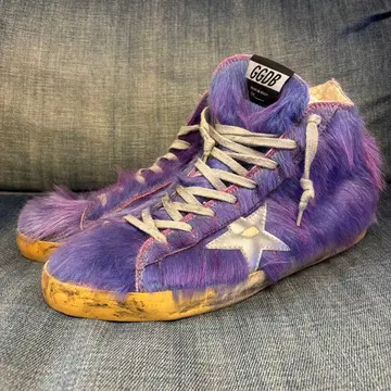 골든구스 goldengoose 퍼 하이컷 스니커즈 43