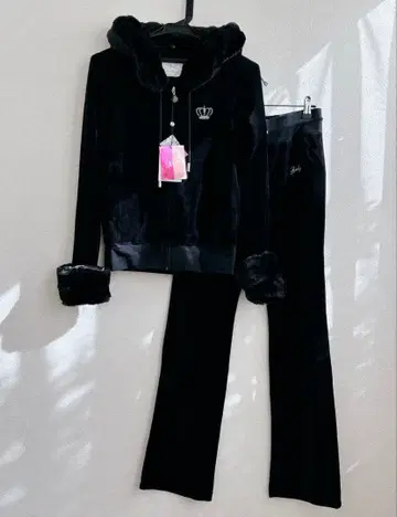 미사용 택 포함 셋업 레이디 S 블랙 펄 비쥬 벨로아 크라운