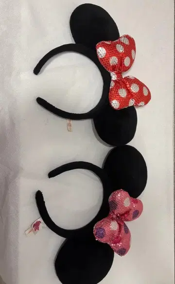 미니 마우스 머리띠 2개 세트