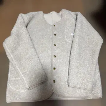 Lee 플리스 자켓 M 사이즈 크림색