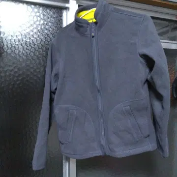 그레이 플리스 자켓 집업