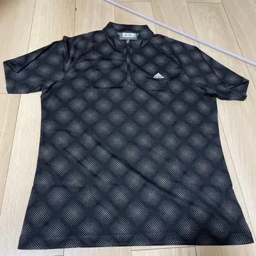 adidas 테일러메이드 골프 지퍼 모크넥 XO 피케 셔츠