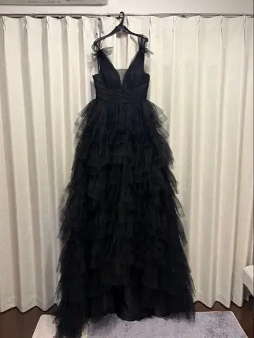 블랙 드레스 블랙 드레스 촬영용 컬러 드레스