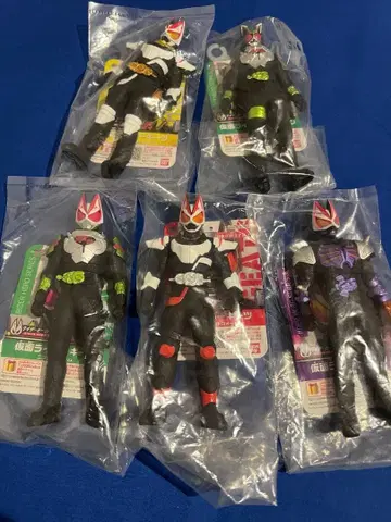 가면라이더 기츠 라이더 히어로 시리즈 소프트 비닐 피규어 5체 세트