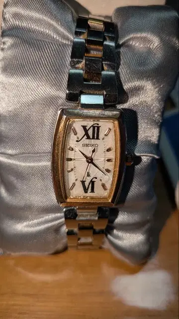 [ 작동품 ] SEIKO 루키아 여성용 솔라 토노 콤비 손목시계