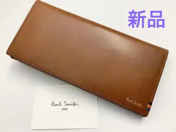 [ 새상품 ] 폴스미스 가브세 장지갑 장지갑 스트라이프 스티치 탭 브라운