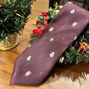 크리스마스 패턴 넥타이 보르도 산타 패턴 루돌프 무늬 눈사람 패턴