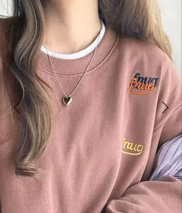 [ Java 콜라보 ] 자수 크롭 속기모 맨투맨 풀오버 트레이닝복