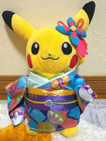 피카츄 포켓몬 카가 기모노 봉제 인형