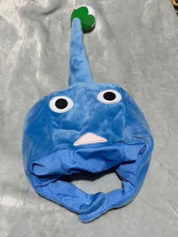 파랑 피크민 코스튬 모자