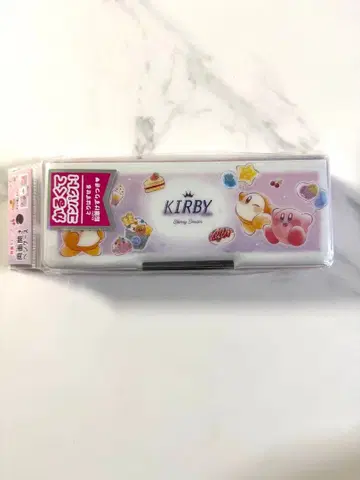 미사용 새상품 별의 커비 얇은 필통 양면 개폐형