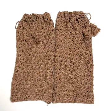 파야카 헴프 100% 실 손뜨개질 레그 워머 L 사이즈 초목 염색