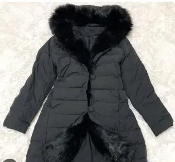 Do CLASSE 퍼 부착 후드 부착 롱다운 코트