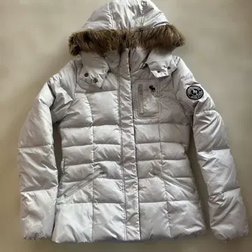 Abercrombie & Fitch 실버 다운 자켓