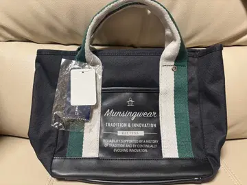 Munsingwear 토트백 블랙/그린/화이트