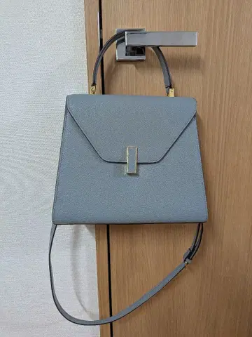 블루 그레이 핸드백 숄더 스트랩 포함