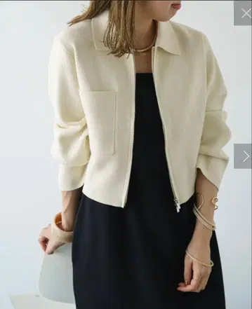 omekashi 맨투맨 카라 지퍼 가디건