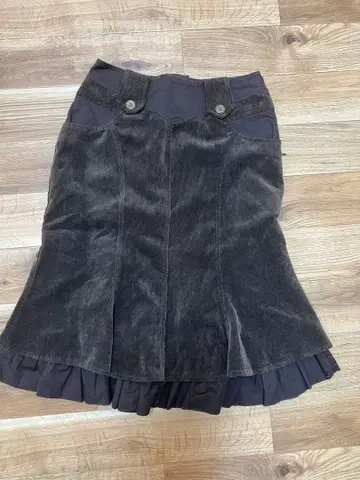 코듀로이 플레어 스커트