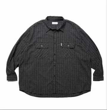 cootie Check Oversized L/S Shirts M
