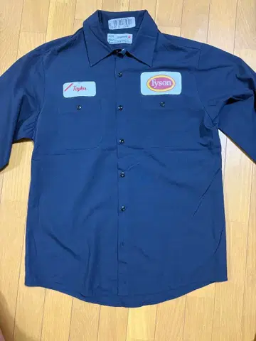 Tyson 로고 네이비 긴팔 셔츠 사이즈 8