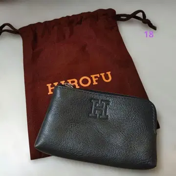 미사용 새상품 히로 가죽 컴팩트 카드 케이스 키케이스