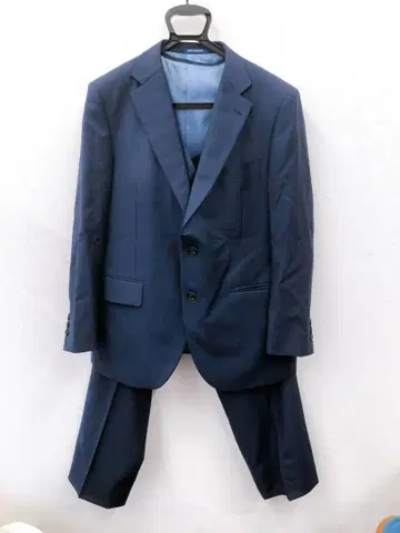 [ 30536 ] ONLY 수트 쓰리피스 이탈리아 원단 DRAGO 네이비