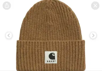sacai carhartt 브라운 니트 모자