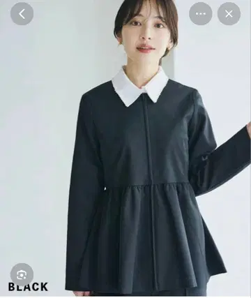 BASEMENT 카라 부착 페플럼 자켓 구매하실 분만 좋아요 눌러주세요