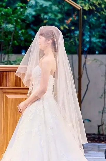 PRONOVIUS 웨딩 미디엄 롱 베일