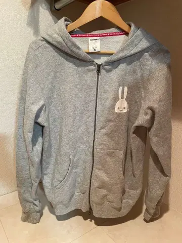 CUNE 큔 토끼 집업 후드티 M 사이즈 그레이 계열