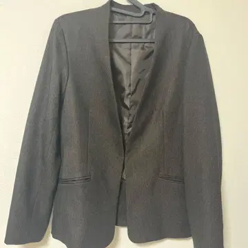 다크 브라운 노카라 자켓 L 사이즈