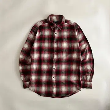 레어 00s Croft&Barrow 옴브레 체크 플란넬 셔츠 S