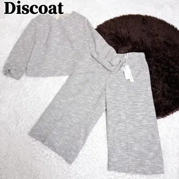 택 포함 Discoat 디스코트 트위드 팬츠 셋업
