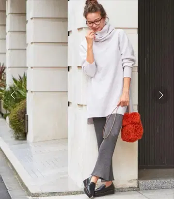 BEAUTY&YOUTH 울 슬릿 롱 터틀넥 니트