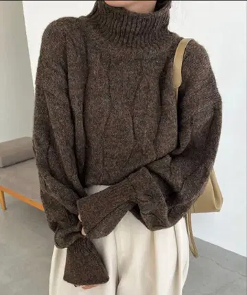 카프리슈 마쥬 케이블 캔디 니트