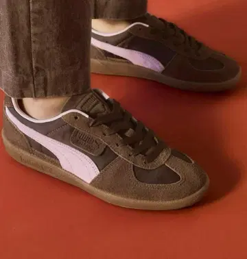PUMA X 모모치하루 콜라보 PALERMO 스니커즈 브라운