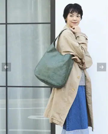 칸미.칸미후와리 원 숄더백 그린