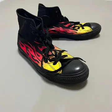 CONVERSE 컨버스 스니커즈 불꽃 패턴 멀티 컬러 28.5