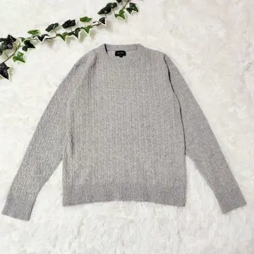 [ 하자품 ] 빔즈 캐시미어 100% 케이블 니트