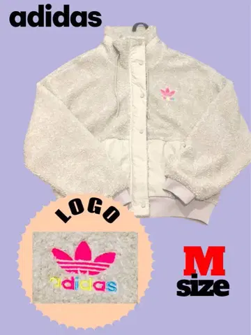 아디다스 쉘파 자켓 플리스 복슬복슬 아이보리 보아 봄버